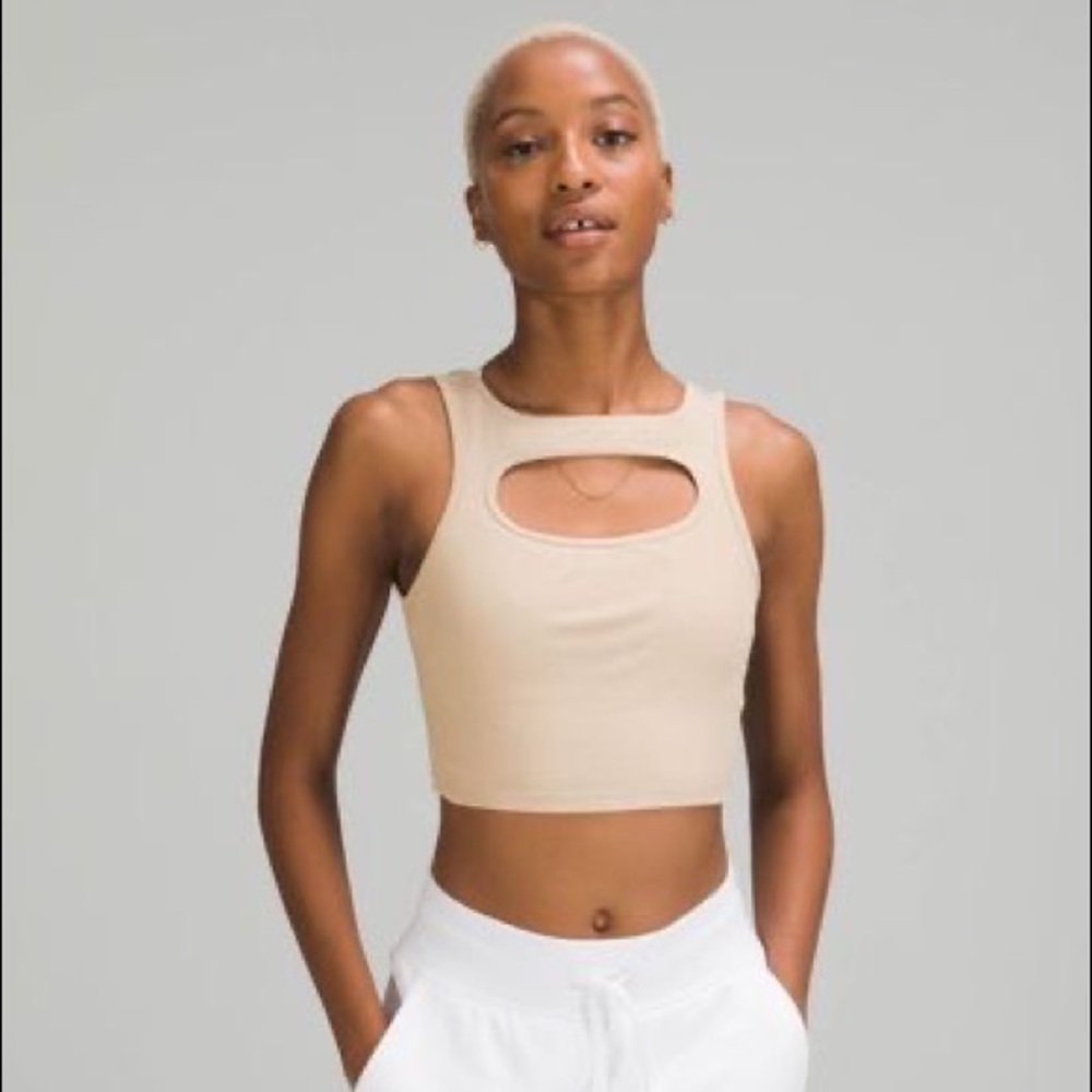 SOLD - Lululemon Front Cut - Out Crop Tank
